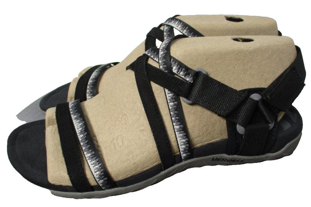 Merrell Terran 3 Cush Lattice Sandals Black Straps Womens Sz 9